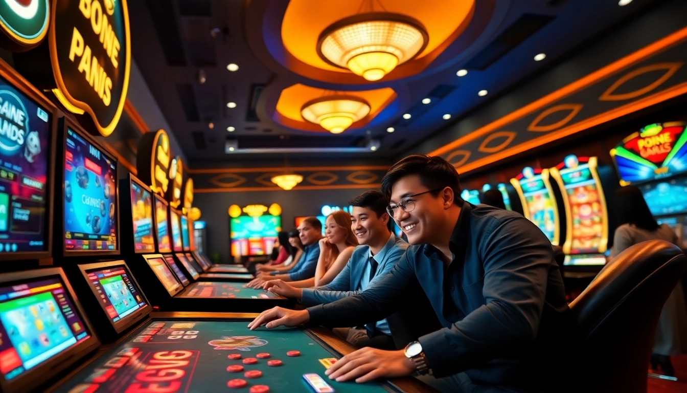 Immersive online gaming scene showcasing Good88.hu.net platform with vibrant casino action and engaging players.