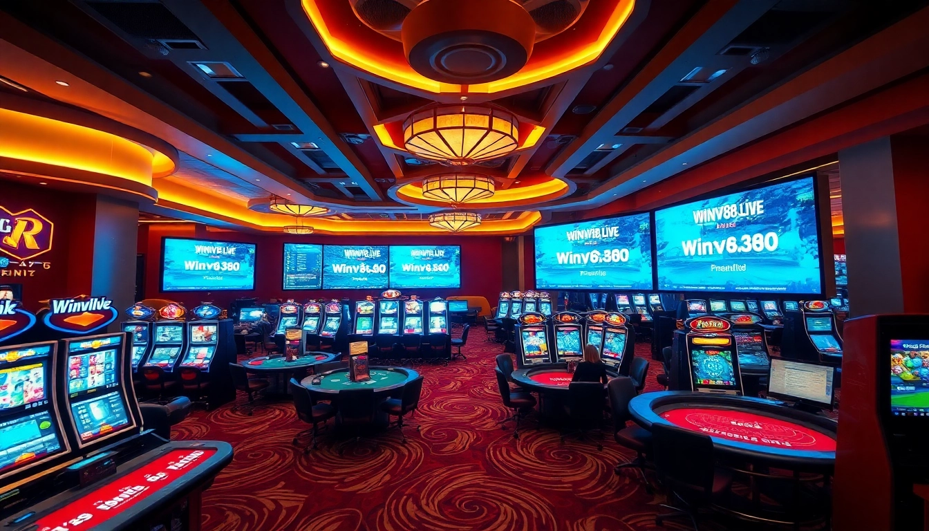 Experience the excitement of winvn88.live with a lively casino atmosphere and diverse gaming options.
