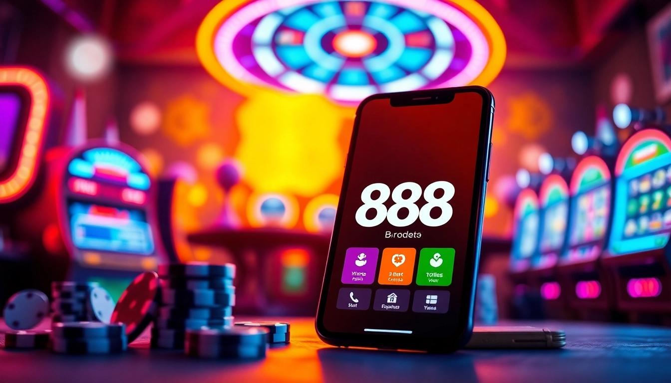 Experience the excitement of online gaming with 888b.rodeo's vibrant mobile app interface.