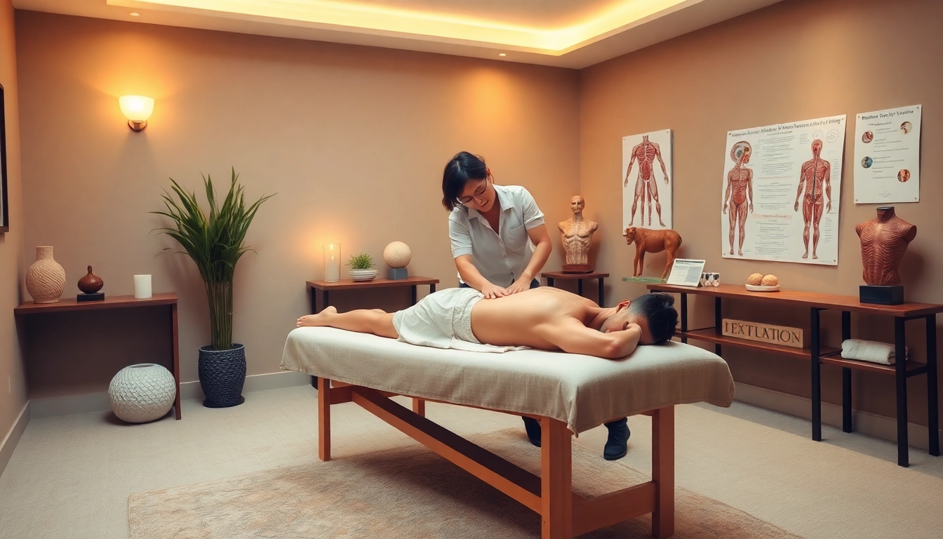 Deep tissue massage therapy in a serene professional setting showcasing expert techniques.