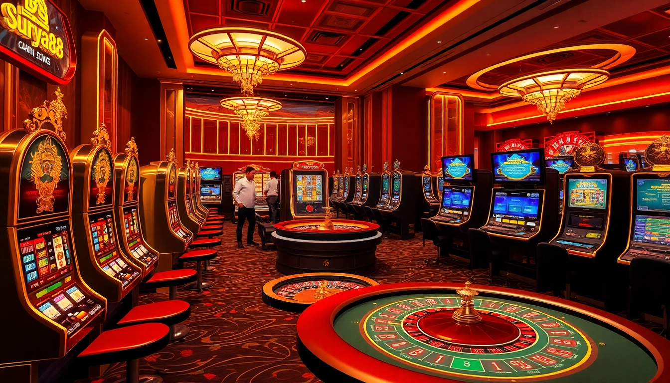 Rasakan sensasi di Surya88 dengan mesin slot yang cerah dan meja kasino yang dinamis.