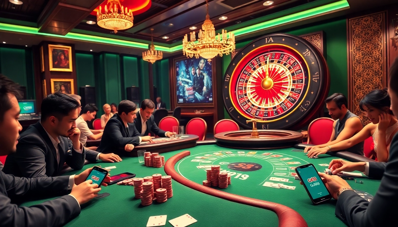 Engage in thrilling casino action as you Tải GO88 and experience high-stakes poker excitement with vibrant chips and cards.